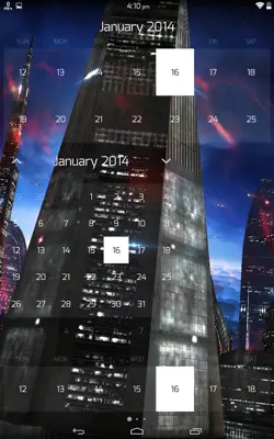 Monthly Calendar Widget android App screenshot 0
