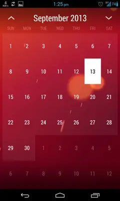 Monthly Calendar Widget android App screenshot 3