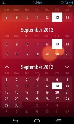 Monthly Calendar Widget android App screenshot 4